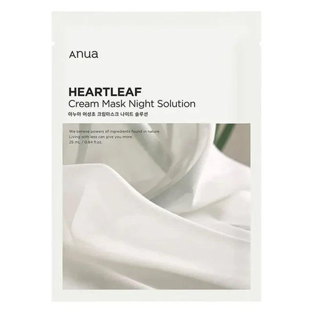 ANUA : Heartleaf Night Solution Cream Sheet Mask