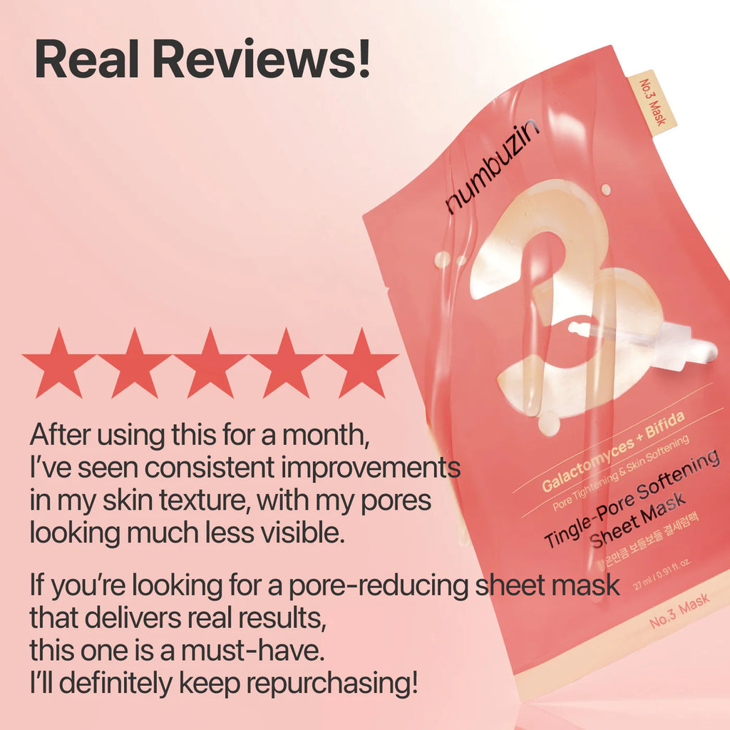 NUMBUZIN : No.3 Tingle-Pore Softening Sheet Mask