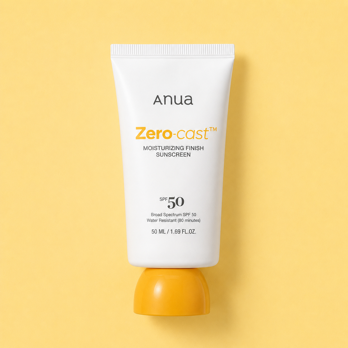 ANUA Zero-Cast Moisturizing Finish Sunscreen SPF 50