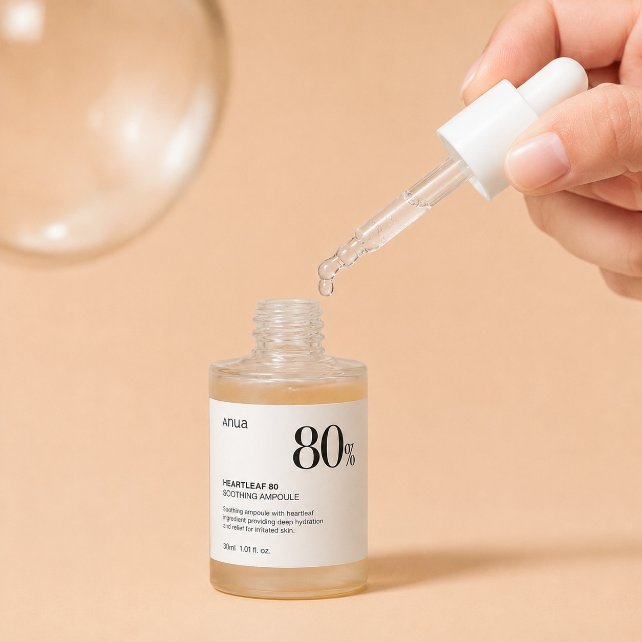 ANUA Heartleaf 80% Moisture Soothing Ampoule