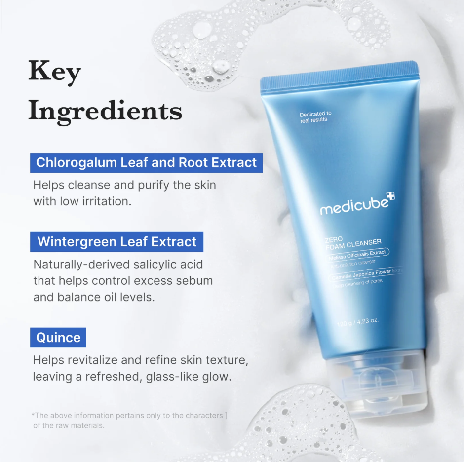MEDICUBE Zero Foam Cleanser 120ml