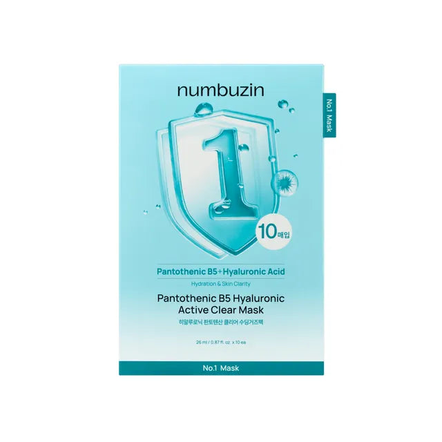 NUMBUZIN : No.1 Pantothenic B5 Hyaluronic Active Clear Mask