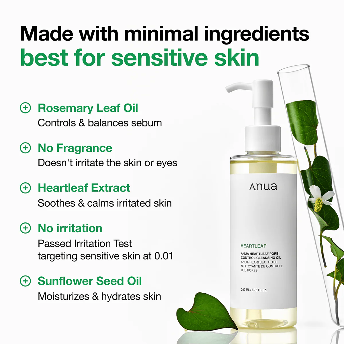 ANUA : Heartleaf Pore Control Cleansing Oil 200ml