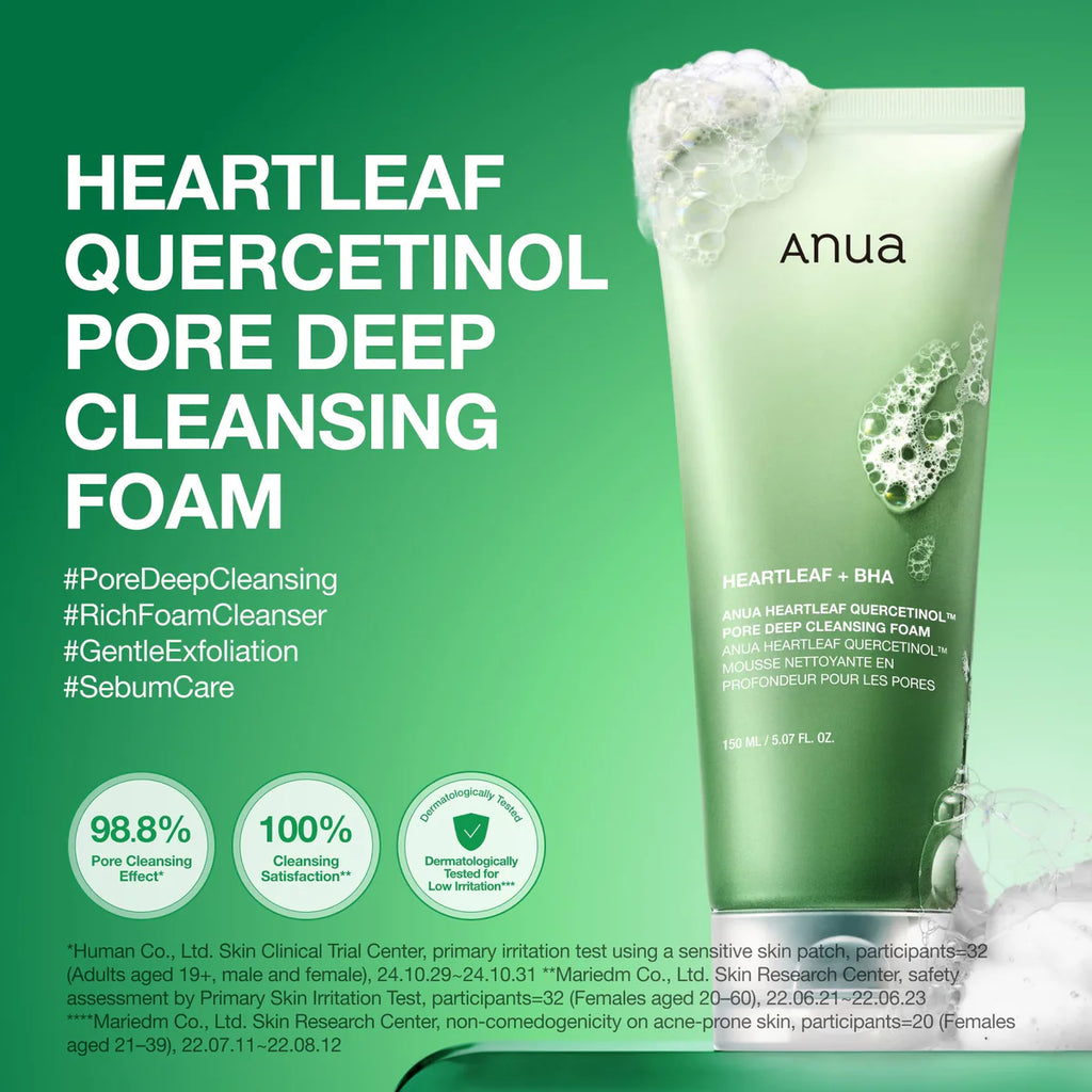 ANUA : Heartleaf Quercetinol Pore Deep Cleansing Foam 25ml
