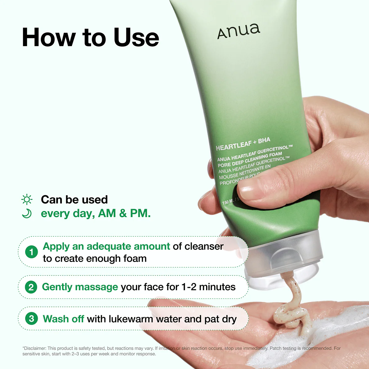 ANUA : Heartleaf Quercetinol Pore Deep Cleansing Foam 25ml