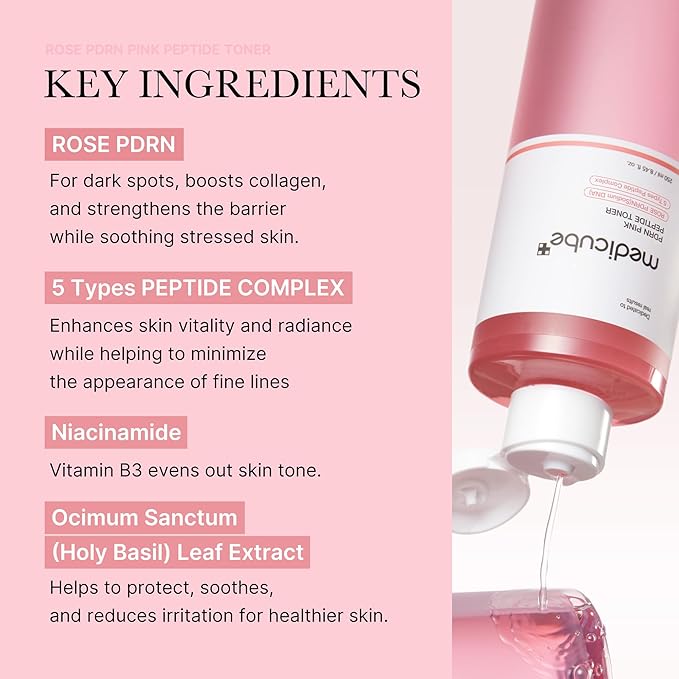 MEDICUBE : PDRN Pink Cica Soothing Toner 250ml
